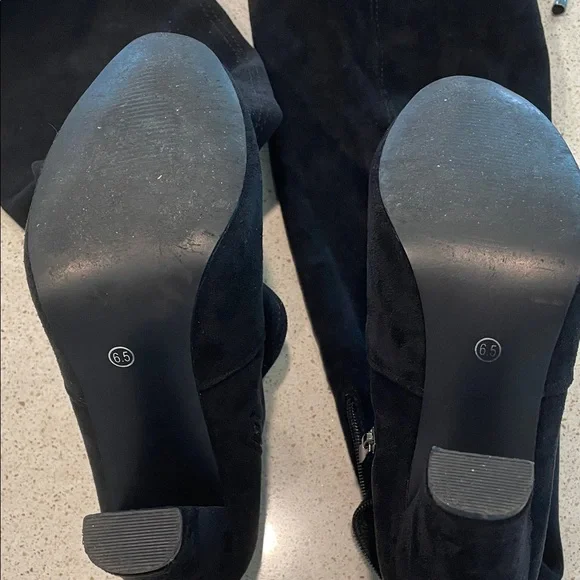 Vepose Black Heeled Boots for Women - Picture 10 of 10